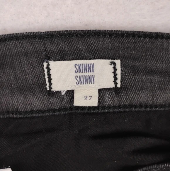 Madewell Skinny Skinny Moto Coated Jeans in Black Wash Size Womans 27 - Picture 4 of 6